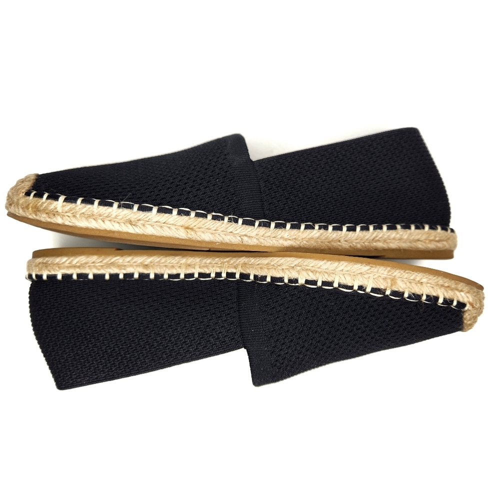 Eileen Fisher Black Canvas Espadrilles Womans 9 - Picture 6 of 7
